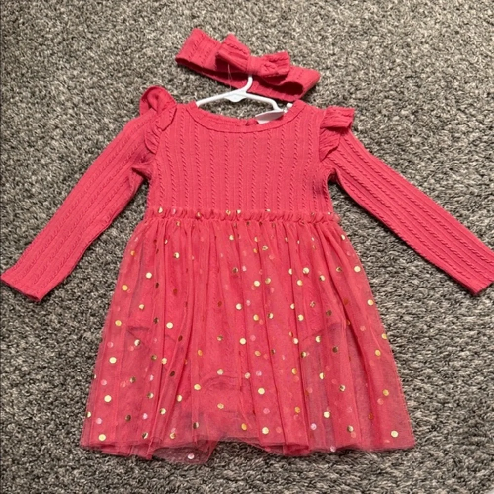 Just Lizzy 24 month Pink Dress with Headband